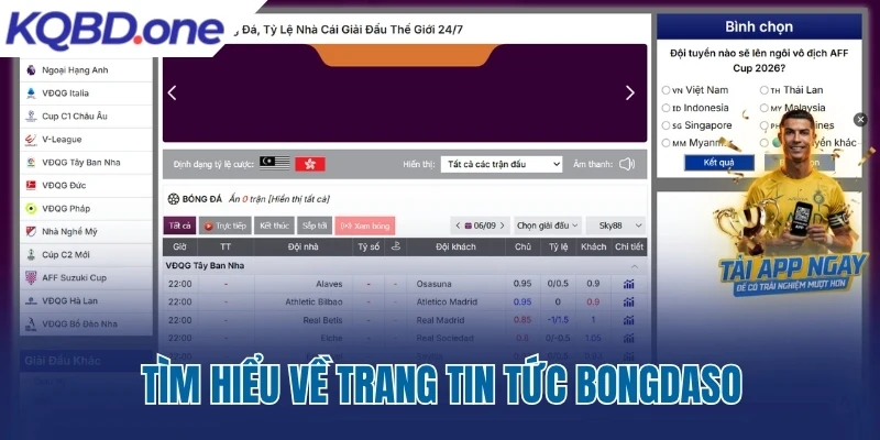 Tìm hiểu về trang tin tức Bongdaso.top